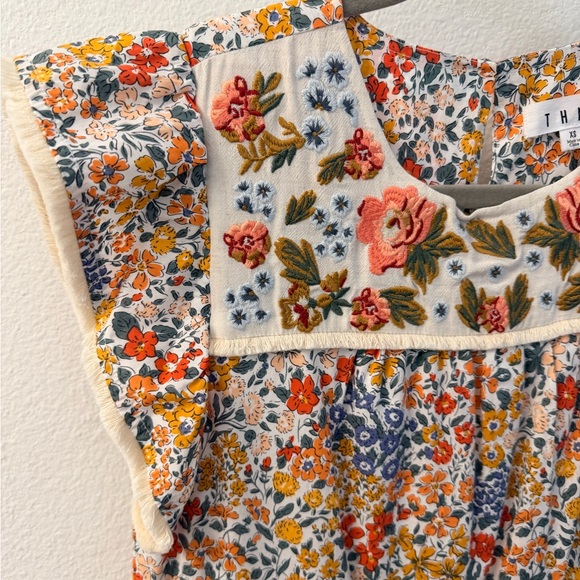 THML Floral Women’s Dress with Embroidered Detail - Picture 4 of 5